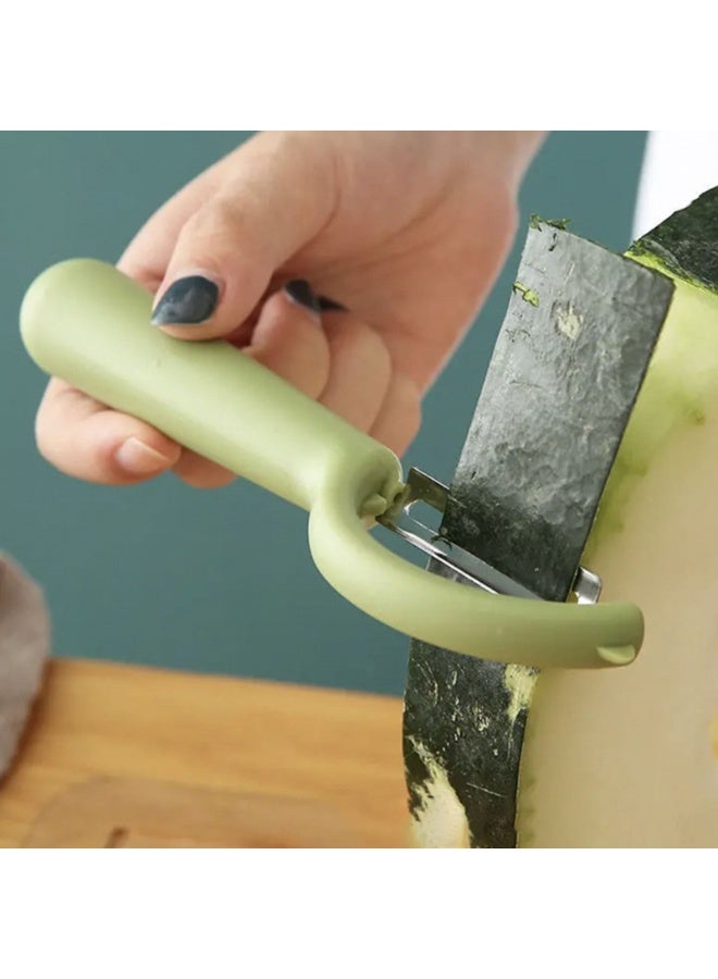 هابي هوم مقشرة خضروات وفواكه بشفرة ستانلس ستيل ومقبض بلاستيك – أداة منزلية للمطبخ لتقشير البطاطس، الجزر، الخيار والخضروات والفواكه بسهولة وسرعة – تصميم مريح وعصري للاستخدام اليومي، سهلة التنظيف، هدية مثالية للنساء والرجال، للطهي، تقديم الضيافة والمناسبات الخاصة - Image 4